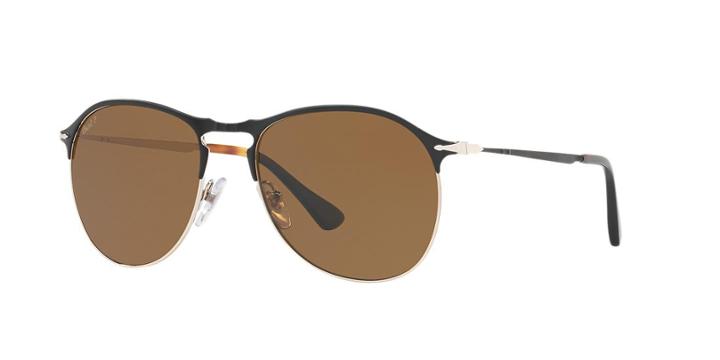 Persol 53 Black Aviator Sunglasses - Po7649s