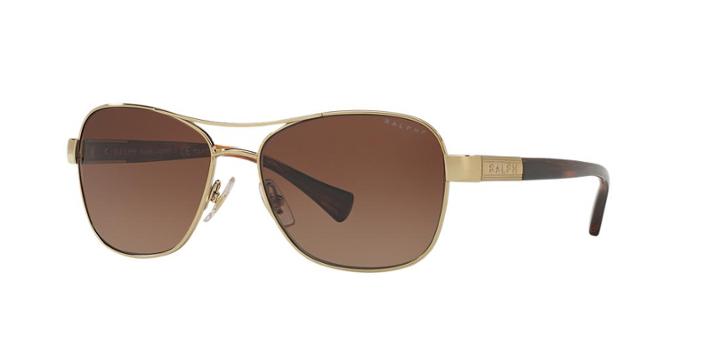 Ralph Gold Rectangle Sunglasses - Ra4119