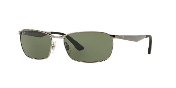 Ray-ban 59 Gunmetal Square Sunglasses - Rb3534