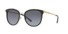Michael Kors 54 Adrianna I Black Round Sunglasses - Mk1010