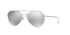 Prada Linea Rossa Ps 50ss 60 Silver Matte Round Sunglasses