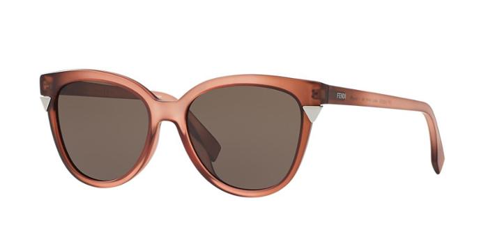 Fendi Ff 0125 53 Red Rectangle Sunglasses