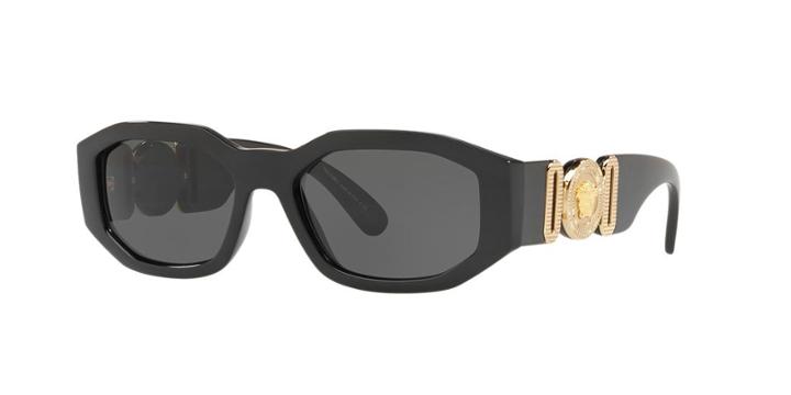 Versace 53 Black Square Sunglasses - Ve4361
