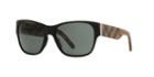 Burberry Be4104ma 55 Black Square Sunglasses