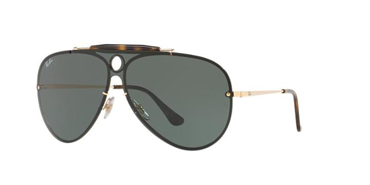Ray-ban Shooter Gold Aviator Sunglasses - Rb3581n