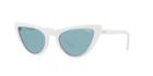 Vogue Vo5211sf 54 Asian Fitting White Cat-eye Sunglasses