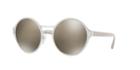 Prada Pr 57ts 54 Silver Matte Round Sunglasses
