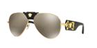 Versace Ve2150q 62 Gold Wrap Sunglasses