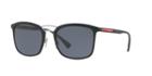 Prada Linea Rossa Ps 03ss Black Rectangle Sunglasses