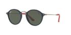 Ray-ban Rb2447nm 49 Blue Round Sunglasses