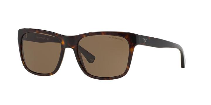 Emporio Armani Ea4041f 56 Asian Fitting Tortoise Square Sunglasses