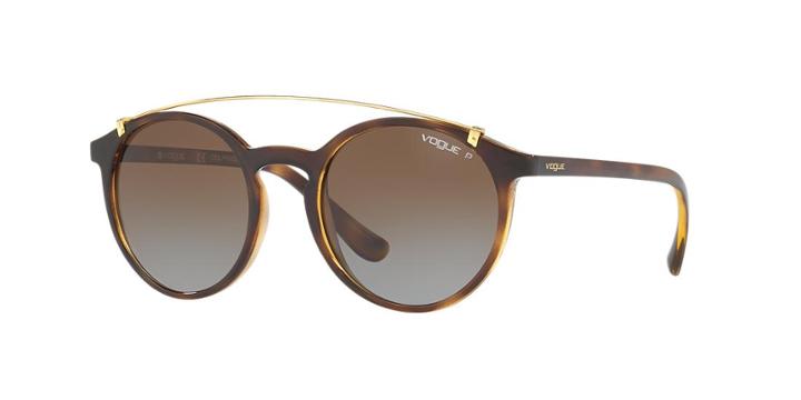 Vogue Vo5161s Tortoise Round Sunglasses