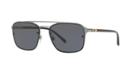 Burberry 56 Gunmetal Square Sunglasses - Be3095