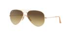 Ray-ban Aviator Gold Matte Sunglasses - Rb3025