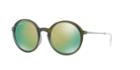 Ray-ban Green Round Sunglasses - Rb4222