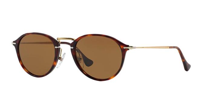 Persol Brown Round Sunglasses - Po3046s