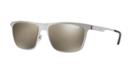 Arnette 56 Back Side Silver Matte Rectangle Sunglasses - An3076