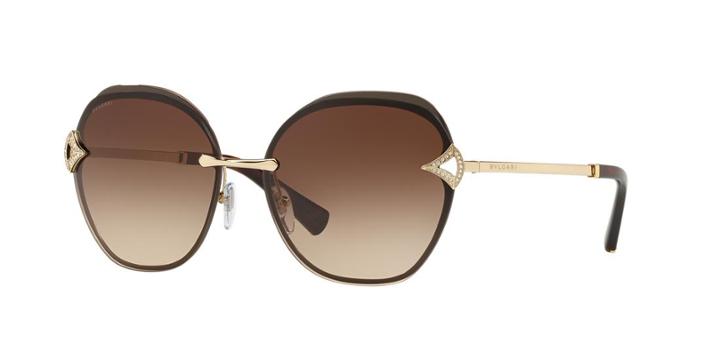 Bvlgari 60 Gold Square Sunglasses - Bv6111b