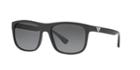 Emporio Armani 56 Black Square Sunglasses - Ea4085