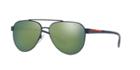 Prada Linea Rossa Ps 54ts 58 Blue Pilot Sunglasses