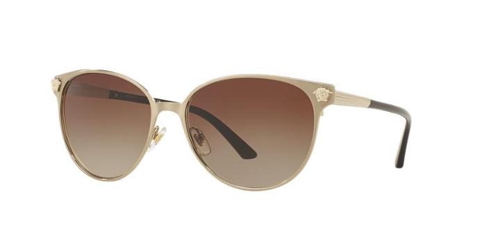 Versace Gold Round Sunglasses - Ve2168