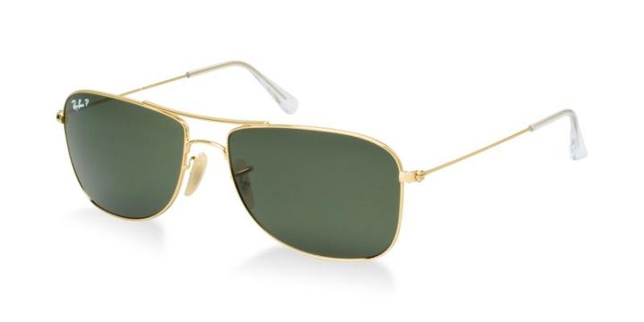 Ray-ban Rb3477 59 Gold Aviator Sunglasses