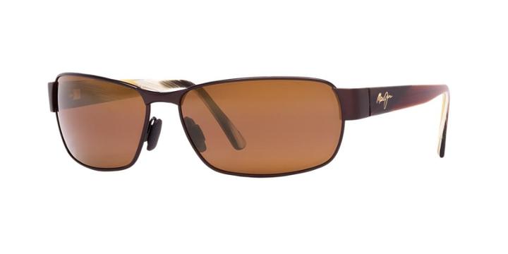 Maui Jim Black Coral Bronze Matte Rectangle Sunglasses