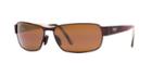 Maui Jim Black Coral Bronze Matte Rectangle Sunglasses