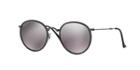 Ray-ban Gunmetal Matte Round Sunglasses - Rb3517