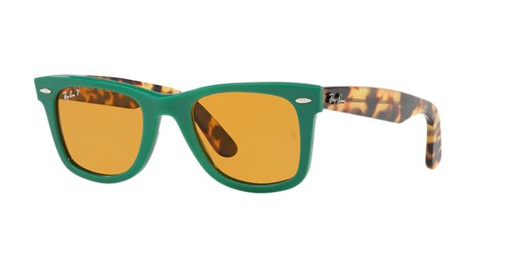 Ray-ban 50 Original Wayfare Green Square Sunglasses - Rb2140