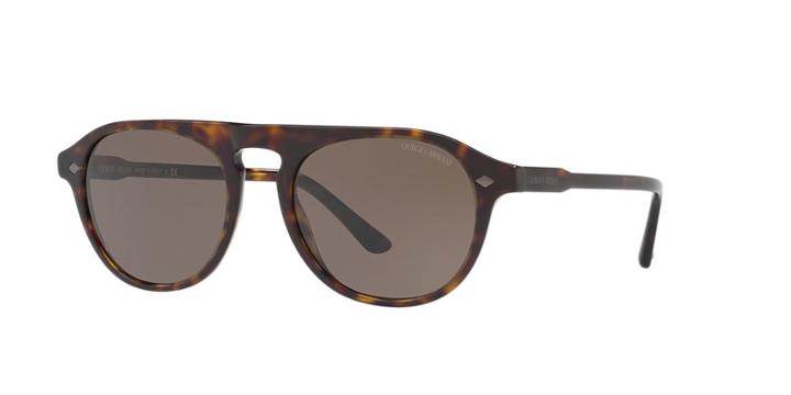 Giorgio Armani 53 Tortoise Round Sunglasses - Ar8096