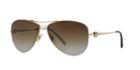 Tiffany &amp; Co. Gold Aviator Sunglasses - Tf3021