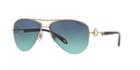 Tiffany &amp; Co. Gold Aviator Sunglasses - Tf3046