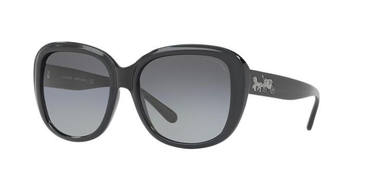 Coach 57 Black Square Sunglasses - Hc8207