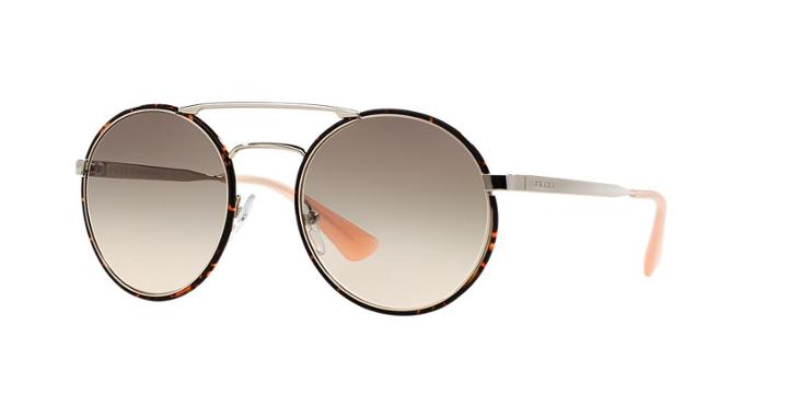 Prada Pr 51ss 54 Multicolor Round Sunglasses
