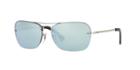 Ray-ban Silver Rectangle Sunglasses - Rb3541