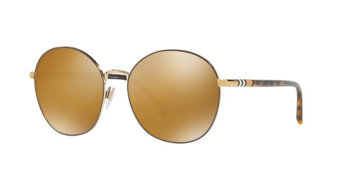 Burberry 56 Gold Wrap Sunglasses - Be3094