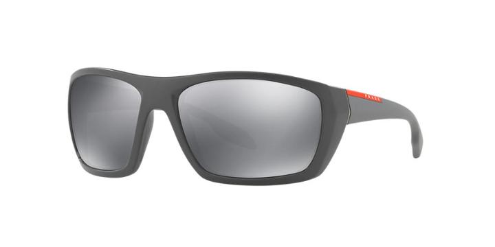 Prada Linea Rossa Ps 06ss 61 Grey Rectangle Sunglasses