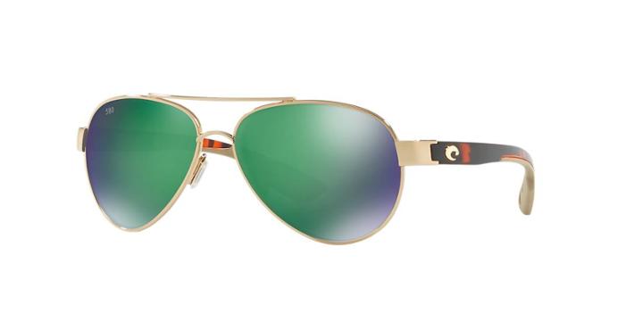 Costa Cdm Loreto 57 Gold Wrap Sunglasses