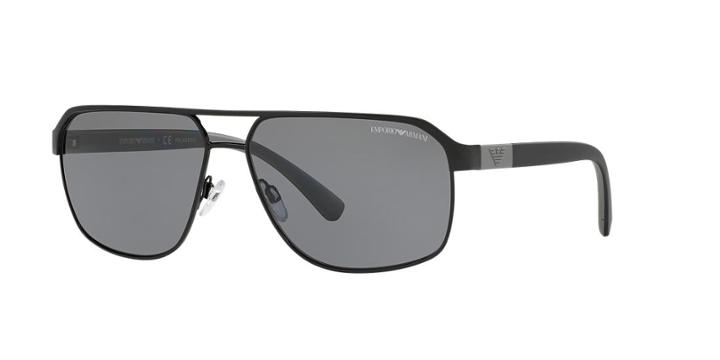 Emporio Armani Black Rectangle Sunglasses - Ea2039