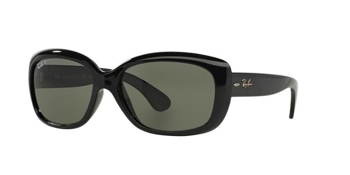 Ray-ban Jackie Ohh Black Rectangle Sunglasses - Rb4101