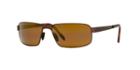 Maui Jim Castaway Brown Rectangle Sunglasses, Polarized