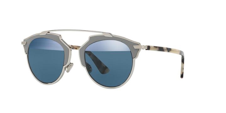 Dior Gunmetal Aviator Sunglasses - Split2 59