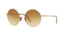 Burberry 54 Gold Round Sunglasses - Be3101