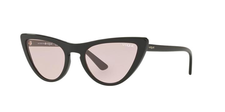 Vogue Vo5211s 54 Black Wrap Sunglasses