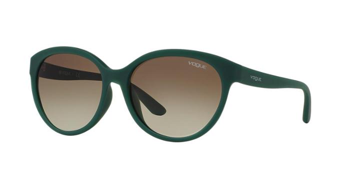 Vogue Vo5017sd 57 Asian Fitting Green Square Sunglasses