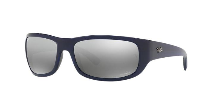 Ray-ban Rb4283ch Blue Wrap Sunglasses