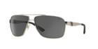 Polo Ralph Lauren Silver Matte Rectangle Sunglasses - Ph3088