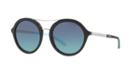 Tiffany &amp; Co. 52 Black Round Sunglasses - Tf4136b