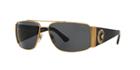 Versace Gold Rectangle Sunglasses - Ve2163